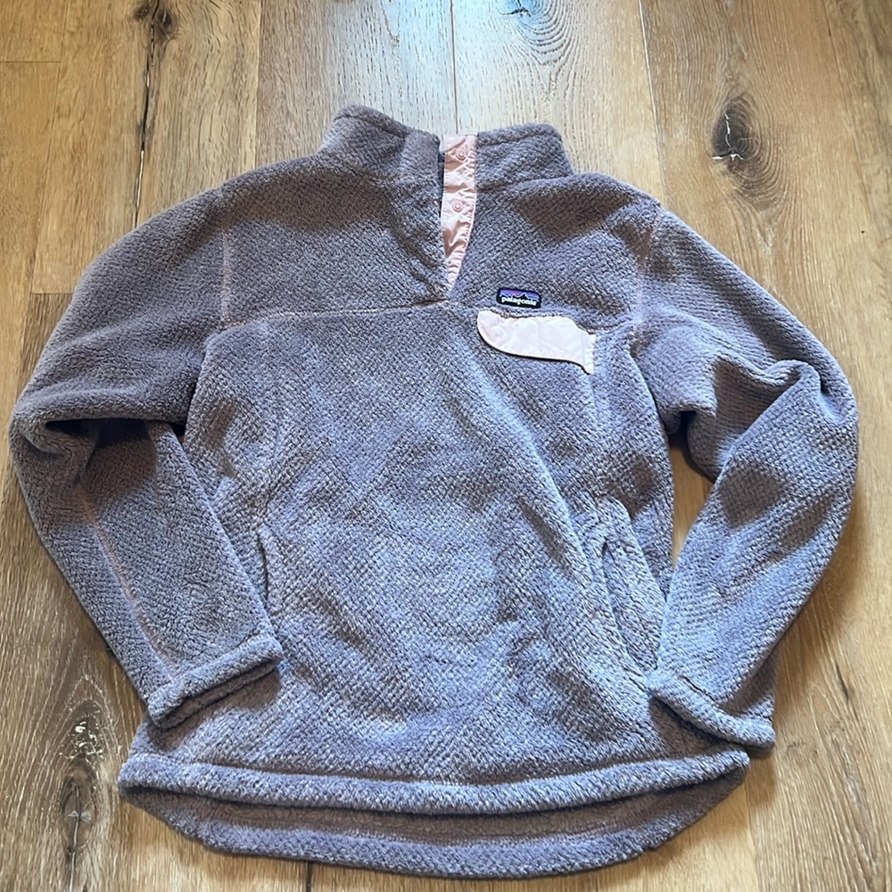 Patagonia Fleece Pullover Girl’s XL Purple